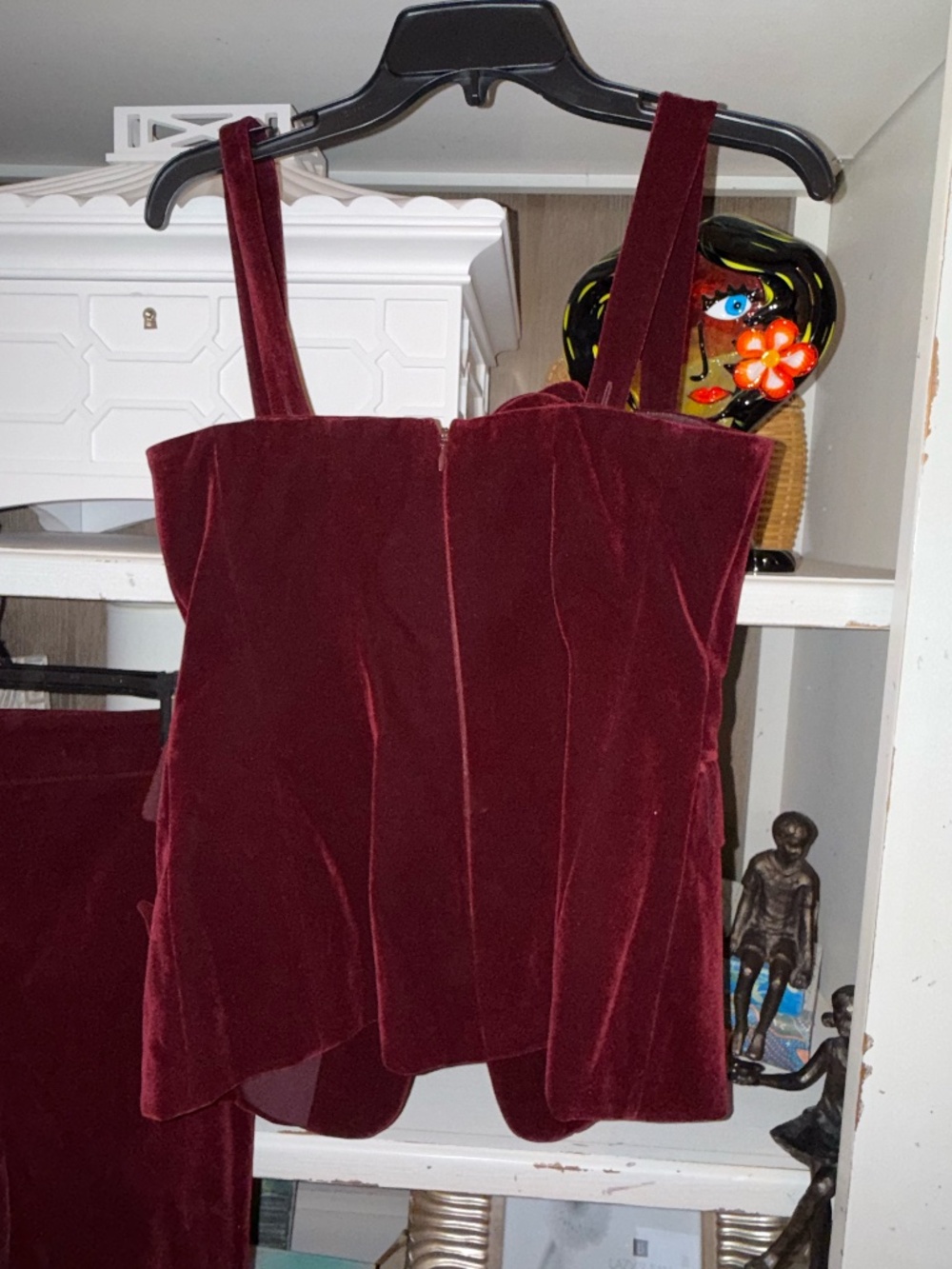 Muse by Marchesa sz 4 velvet vest pants Laurel set - Picture 5 of 8